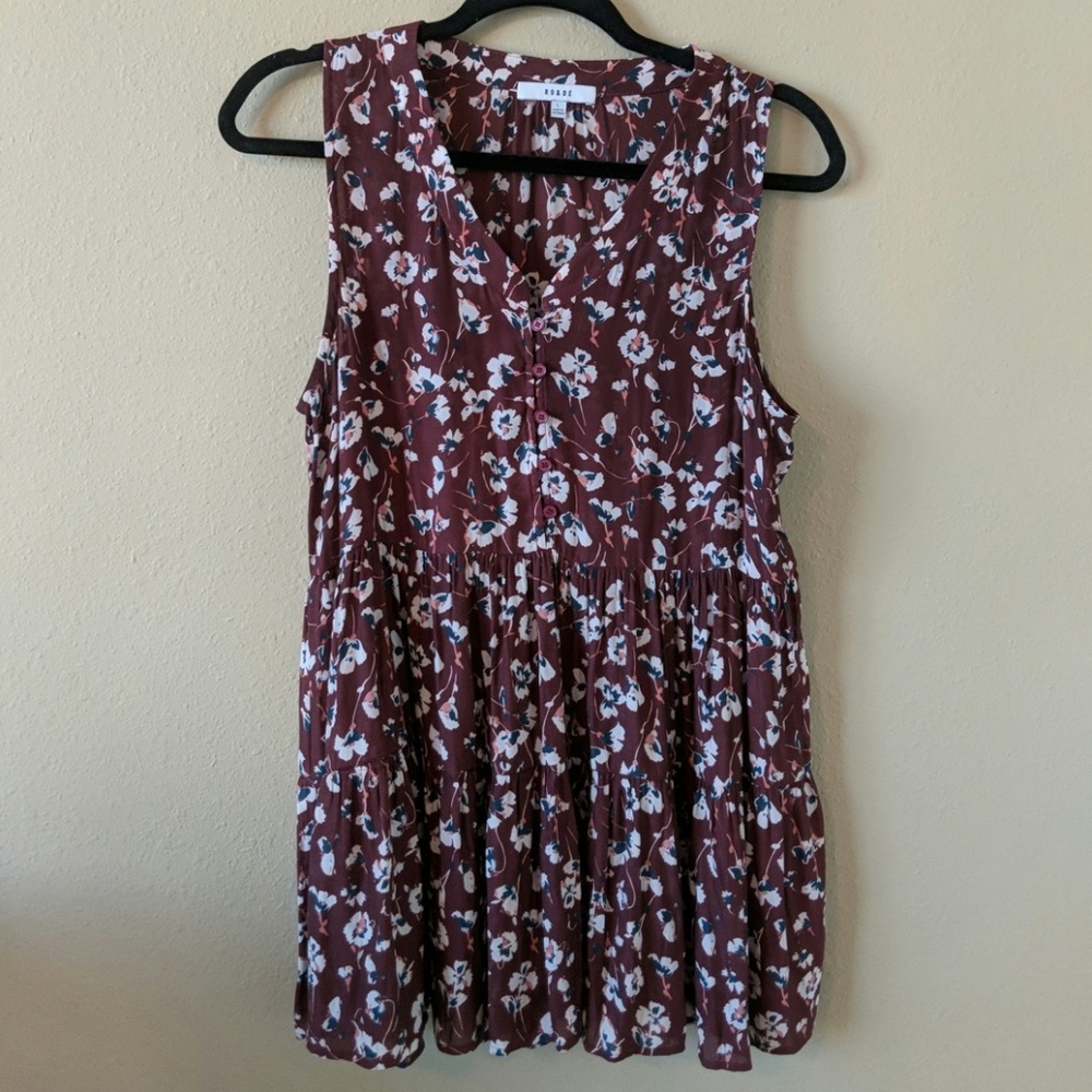 Floral tunic tank
